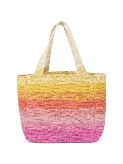 Manebi raffia Zuma tote bag Pink V99VR