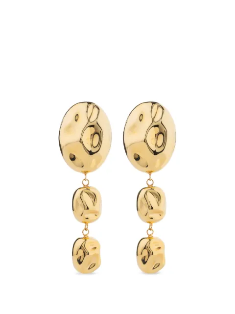 Federica Tosi hammered-effect drop earrings Gold FT26EA20