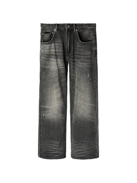 Vague Studios buttoned distressed jeans Grey VG007