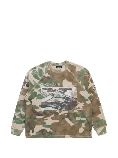 Boredom Kills Trust long-sleeve sweatshirt Green BK007