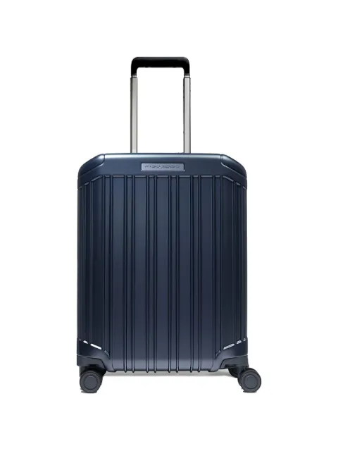 PIQUADRO logo-plaque cabin suitcase Blue BV4425PQL