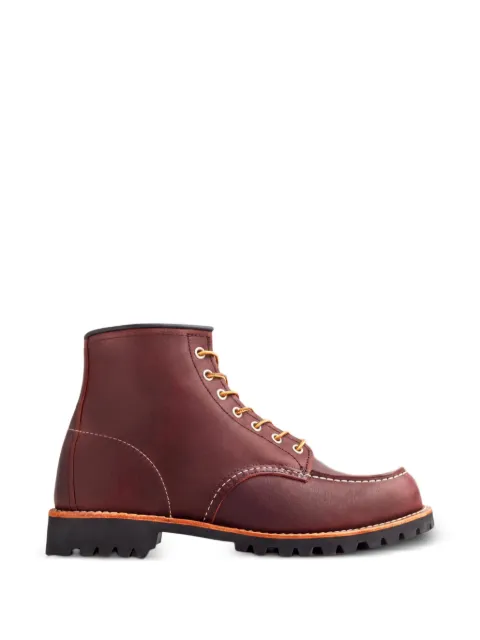 Red Wing Shoes Roughneck leather ankle boots Red 8146WIDE