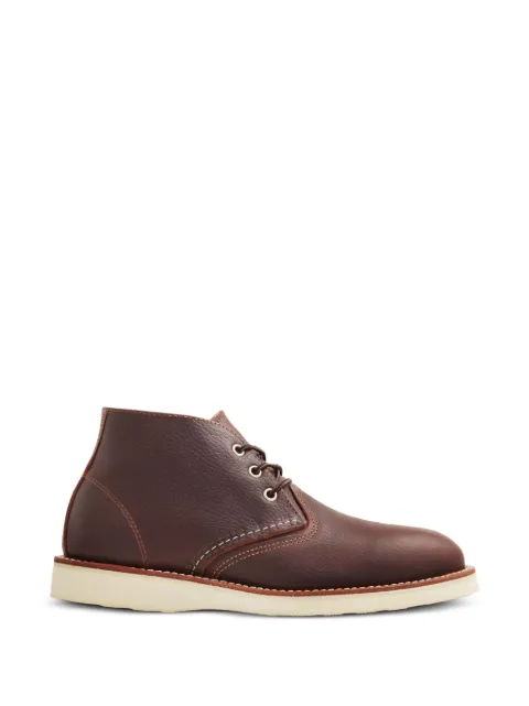 Red Wing Shoes Work Chukka leather boots Brown 3141WIDE