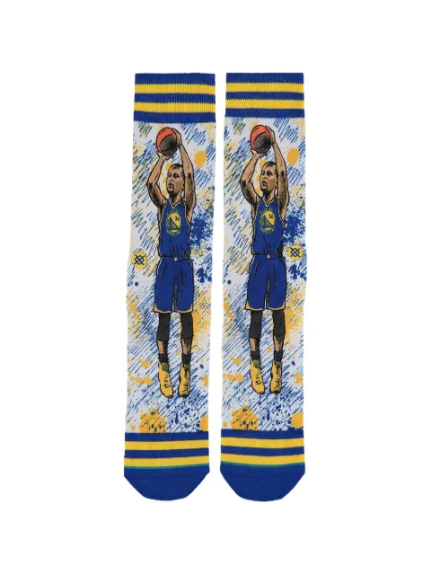 Stance Golden State Warriors graphic-print socks White M548A17TFCBLU