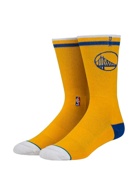 Stance Golden State Warriors logo-print socks Yellow M558D5WARRYEL
