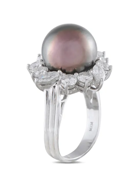 LB Exclusive pearl and diamond ring Silver MF26043026
