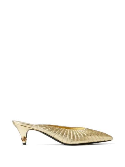 Versace Gianni metallic-nappa mules 55 mm Gold 10247851A18509