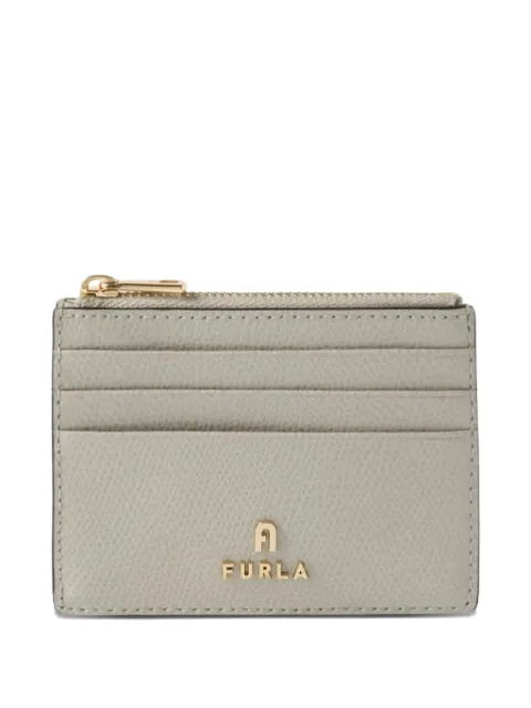 Furla Camelia textured-leather card holder Grey WP00388ARE0001007