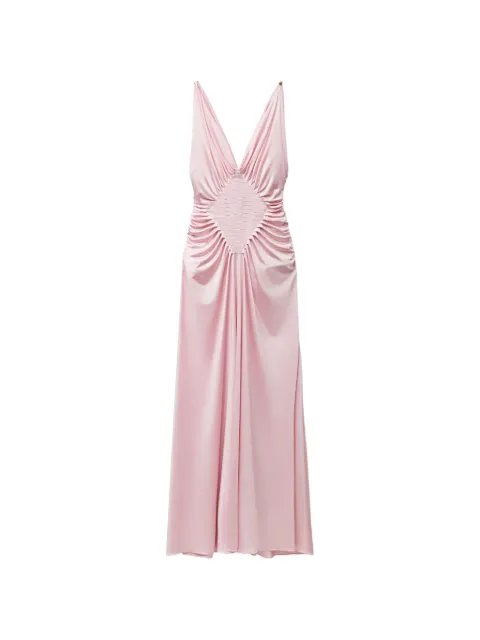 Versace viscose-jersey draped gown Pink 10246991A12497