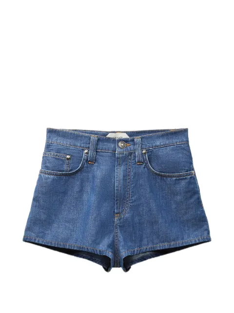 Versace chambray denim mini shorts Blue 10251031A18640