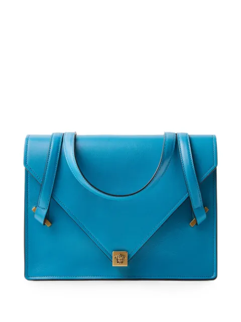 Versace Severine leather shoulder bag Blue 10233051A17453
