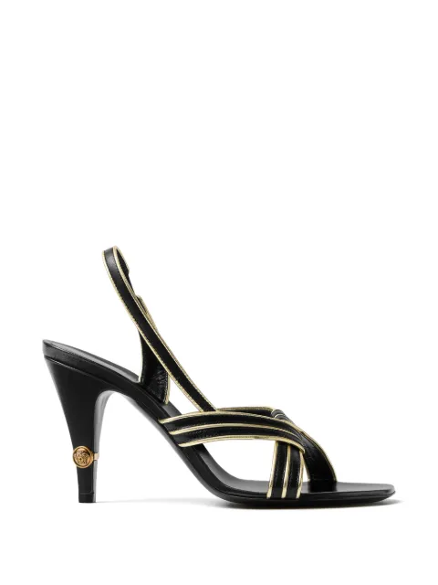 Versace Gianni nappa sandals 90 mm Black 10255871A00198