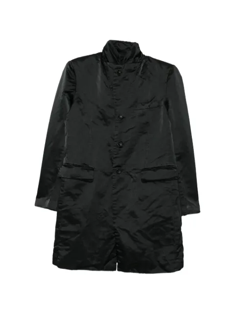 Comme Des Garçons satin-finish layered-effect jacket Black GQJ03505111