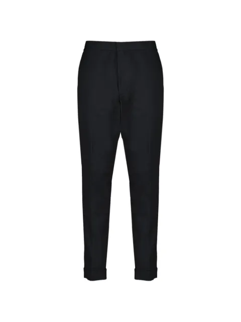 Officine Generale Joseph seersucker trousers Black S26MTLG458