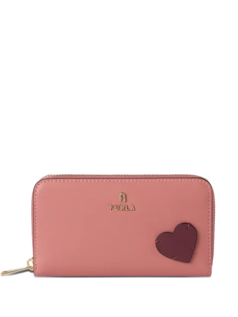 Furla large Camelia heart-patch wallet Pink WP00588BX4604