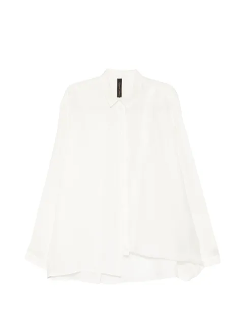 Giovanni Cavagna asymmetric-hem shirt White UCA0922WH