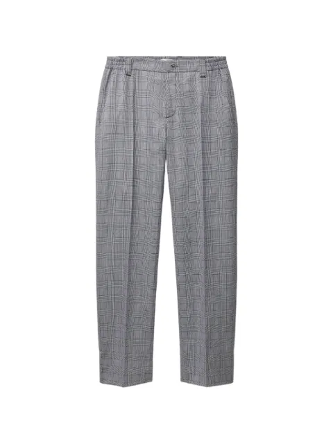 Versace Prince Of Wales wool pants Grey 10257791A18589