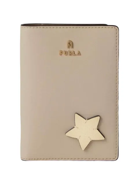 Furla S Camelia star-patch passport holder Neutrals WP00309BX4605
