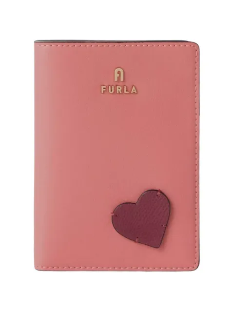 Furla Camelia heart-patch passport case Pink WP00309BX4604