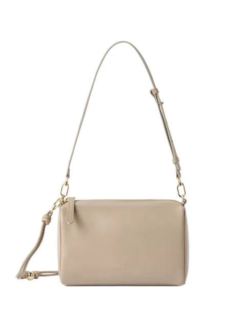 Furla logo-print leather cross body bag Neutrals WE00922BX2269