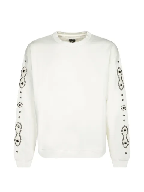 Htc Los Angeles stud-embellished sweatshirt Neutrals 26SNCMG014OFFWHITE