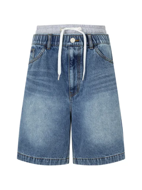TOMBOY layered-detail shorts Blue 9156262322
