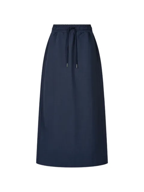 TOMBOY drawstring-waist rear-slit skirt Blue 9106232771