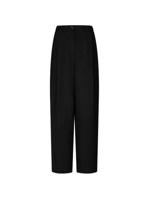 TOMBOY pleated elasticated-waist trousers Black 9106231222