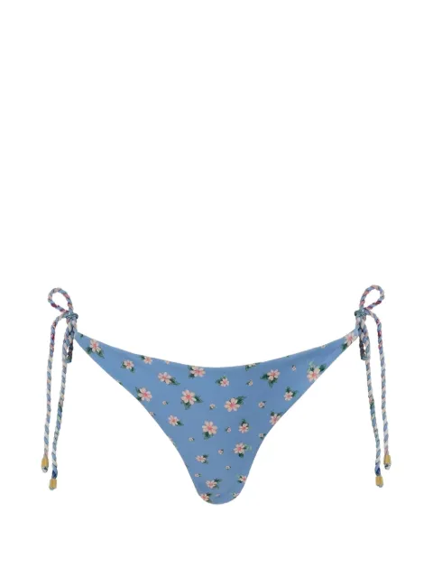 Agua Bendita Tammy floral-print reversible bikini bottoms White 20672