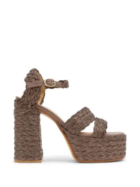Castañer Fresa braided platform sandals Brown 025553