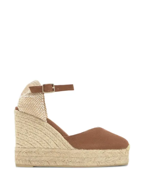 Castañer Chiarita canvas wedge espadrilles Brown 022206