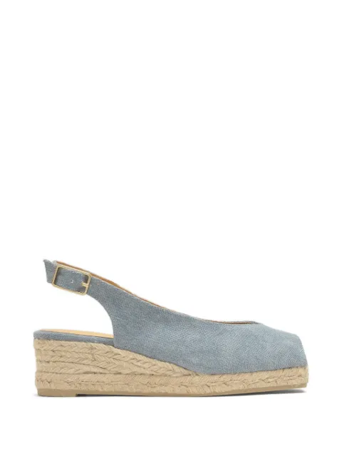Castañer Dosalia peep-toe canvas espadrilles Blue 021700