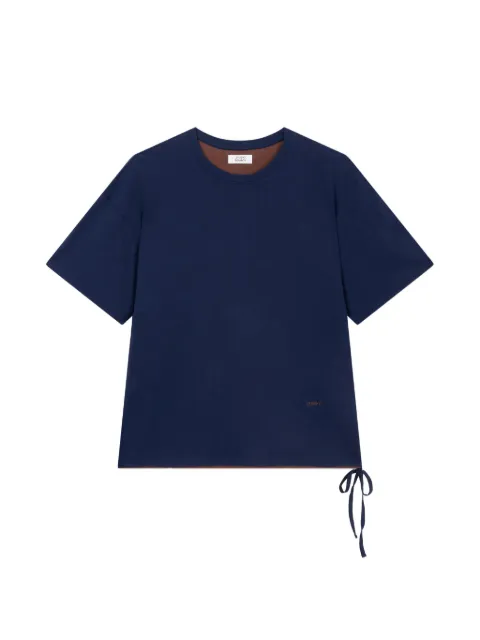 TOMBOY ribbon-detail T-shirt Blue 9106222217