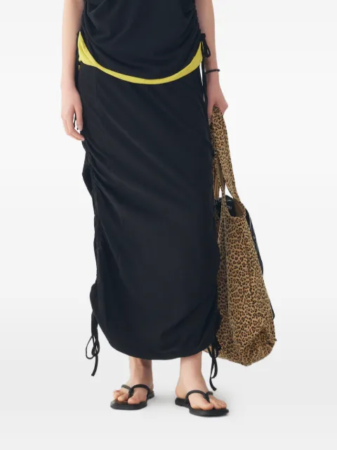 TOMBOY ruched drawstring-detail skirt Black 9106232219