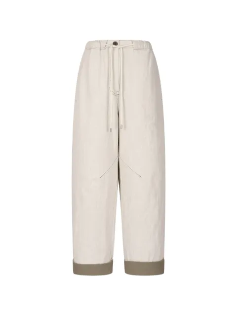TOMBOY jacquard drawstring trousers Neutrals 9106231217