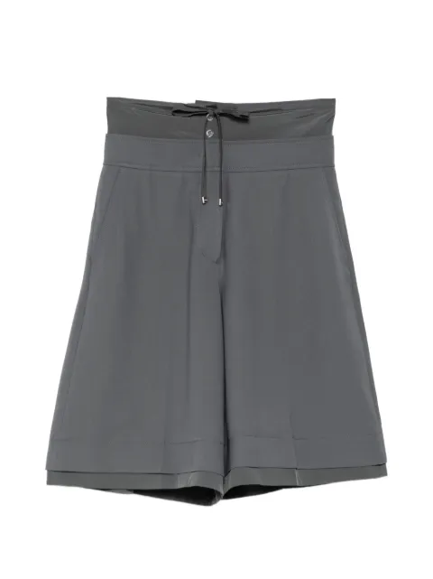 System layered-waist drawstring shorts Grey SY2G3WPCT12W