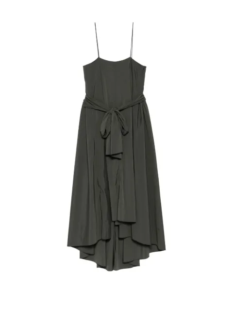 System asymmetric spaghetti-strap dress Green SY2G3WOPT06W