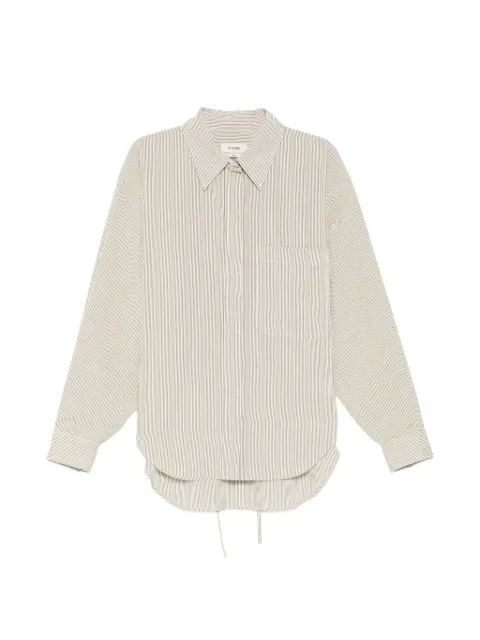 System drawstring-waist shirt Neutrals SY2G3WSHT08W