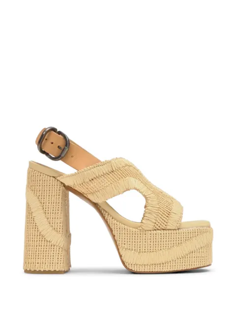 Castañer Francina woven platform sandals Neutrals 026213
