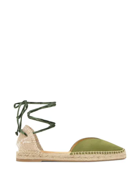 Castañer Brava lace-up espadrilles Green 026108