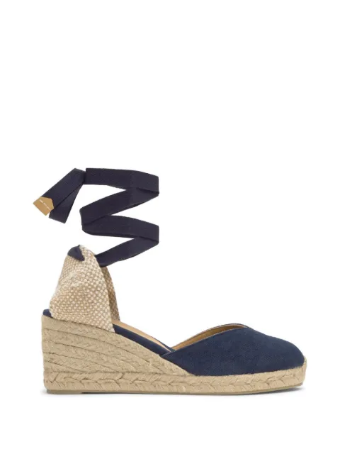 Castañer Chiara canvas wedge espadrilles Blue 021671