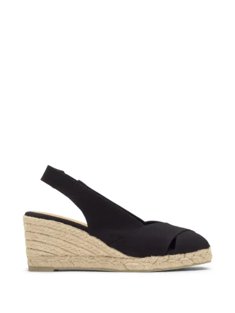 Castañer Diana peep-toe espadrilles Black 025680