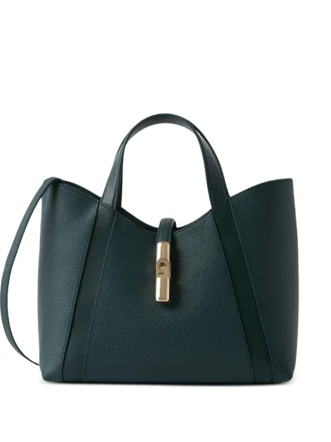 Furla small Goccia leather tote bag Green WB01789BX3353
