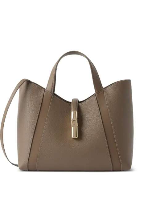 Furla Goccia grained leather tote bag Neutrals WB01789BX33531007