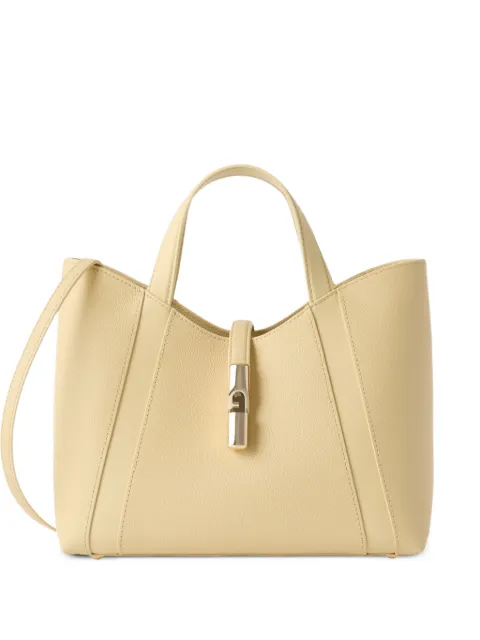 Furla Goccia grained leather tote bag Neutrals WB01789BX33531007