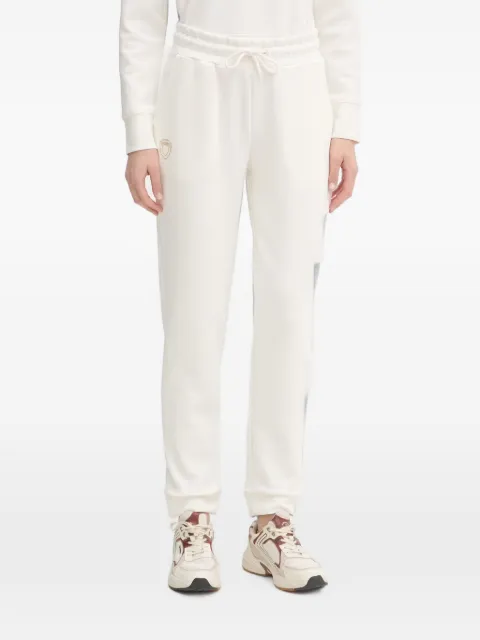 Blauer Madison logo-plaque drawstring track pants White BLDP01059
