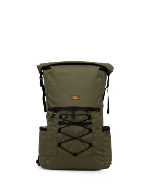 DICKIES roll-top logo-patch backpack Green DK0A87MXK721