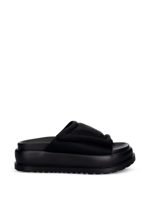 Buffalo Palma logo-embossed platform sandals Black 1602325