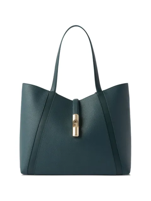 Furla large Goccia leather tote bag Green WB01788BX3353