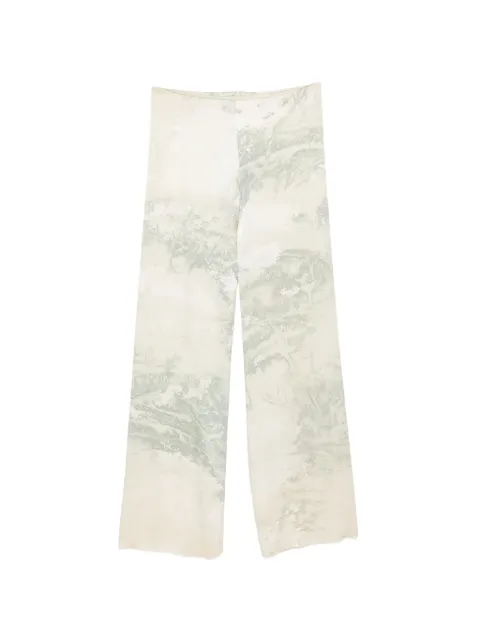 Roberto Cavalli Vintage 2000s abstract-print trousers Neutrals RC250BMN